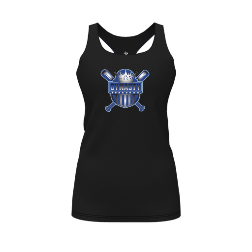 [FT0TRBBK-FYS-LOGO2] Decker Racerback Tank Top (Female Youth S, Black, Logo 2)