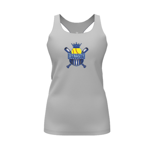 [FT0TRBGY-FYS-LOGO1] Decker Racerback Tank Top (Female Youth S, Gray, Logo 1)