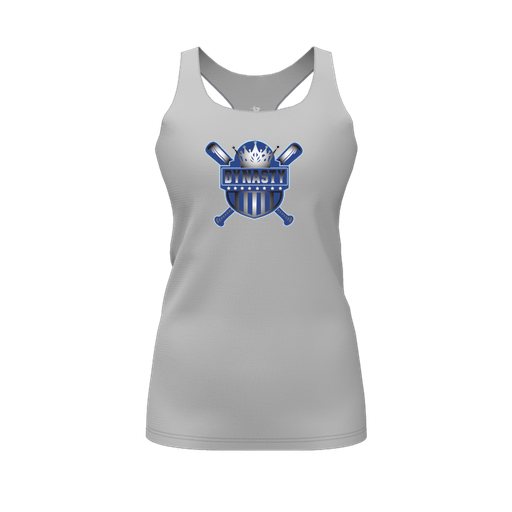 [FT0TRBGY-FYS-LOGO2] Decker Racerback Tank Top (Female Youth S, Gray, Logo 2)