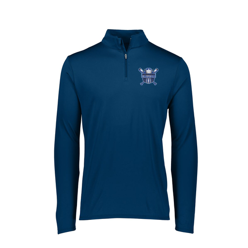 [FTLQFLNV-FAXS-LOGO2] Decker Women's Flex-Lite 1/4 Zip Shirt (Female Adult XS, Navy, Logo 2)