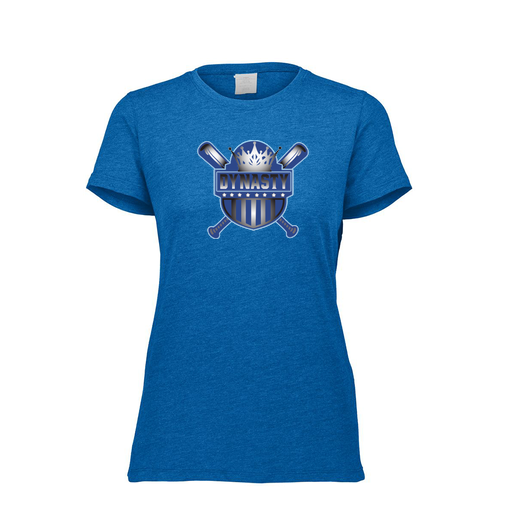 [FTSCUBRY-FAXS-LOGO2] Decker Women's Tri-Blend T-Shirt - Short Sleeve (Female Adult XS, Royal, Logo 2)