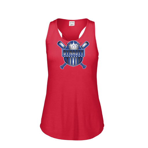 [3078.V96.S-LOGO2] Ladies Tri Blend Tank Top (Female Adult S, Red, Logo 2)