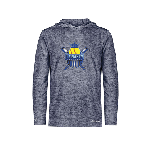 [FOLHCGNV-AS-LOGO1] Decker Men's Charge Hoodie (Adult S, Navy, Logo 1)