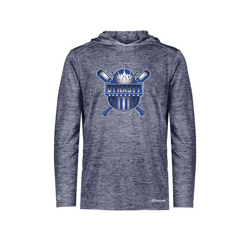 [FOLHCGNV-AS-LOGO2] Decker Men's Charge Hoodie (Adult S, Navy, Logo 2)