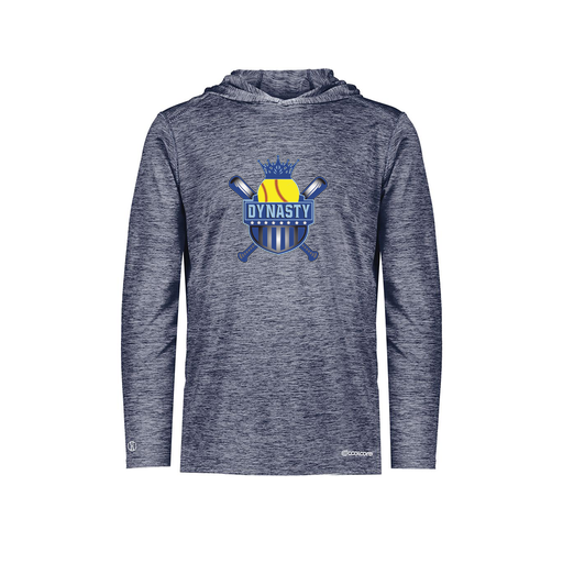 [FOLHCGNV-YS-LOGO1] Decker Youth Charge Hoodie (Youth S, Navy, Logo 1)