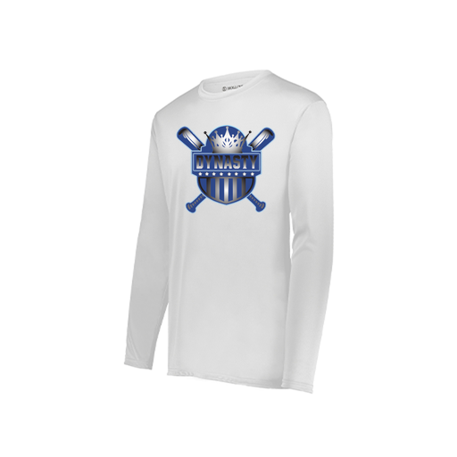 [222822.005.XS-LOGO2] Men's LS Smooth Sport Shirt (Adult XS, White, Logo 2)