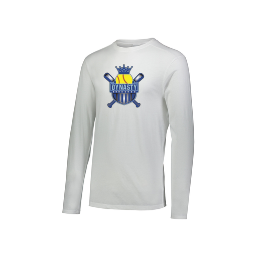 [FTLCUBWH-YS-LOGO1] Decker Youth Tri-Blend T-Shirt - Long Sleeve (Youth S, White, Logo 1)